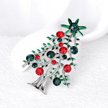 Load image into Gallery viewer, Festive Elegance Christmas Tree Brooch by LOVII