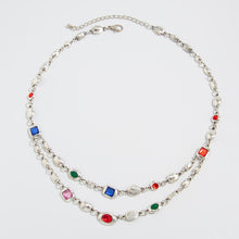 Load image into Gallery viewer, Colour Gemstone Acrylic Necklace & Bracelet Set by Lovii