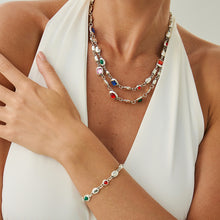 Load image into Gallery viewer, Colour Gemstone Acrylic Necklace & Bracelet Set by Lovii