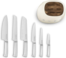 Load image into Gallery viewer, Smeg 50&#39;s Style Knife Block Set - Cream
