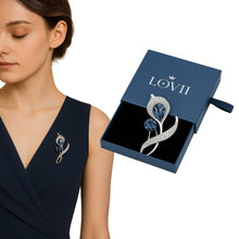 Load image into Gallery viewer, “Moonlit Kiss” Crystal Brooch by Lovii
