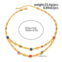 Load image into Gallery viewer, Colour Gemstone Acrylic Necklace &amp; Bracelet Set by Lovii
