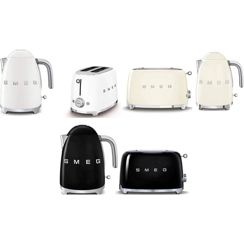 Smeg KLF03 1.7Ltr - 3kw Kettle and TSF01 2 Slice Toaster Bundle