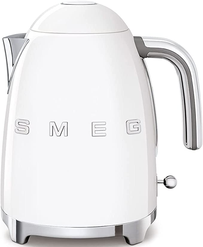 Smeg KLF03WHEU Electric Kettle KLF03WHUK chrome, Stainless Steel, 2400 W, 1.7 liters, White