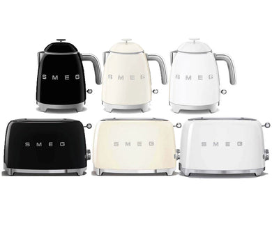 Smeg Mini Kettle and Two-Slice Toaster Bundle
